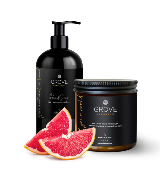 Grove Soap & Candle Bundle Amber Vale Home