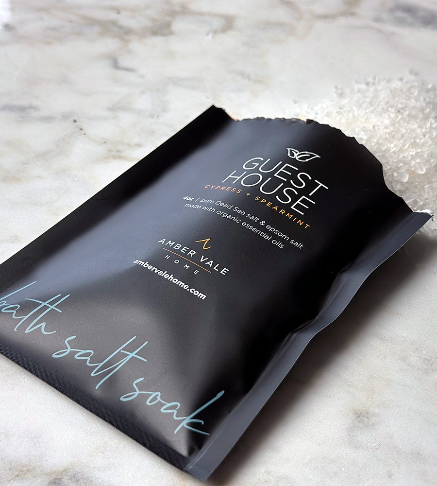 4oz Single Packet of Guest House Bath Salt Soak